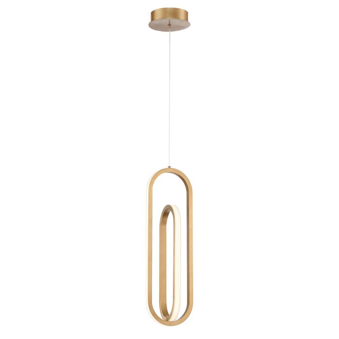 Demark Pendant - Matte Black/ Gold