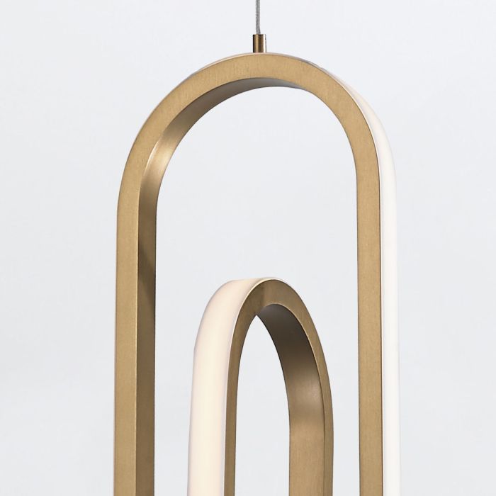 Demark Pendant - Matte Black/ Gold