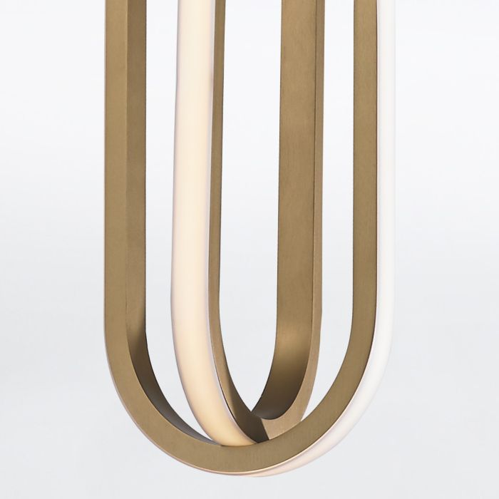 Demark Pendant - Matte Black/ Gold