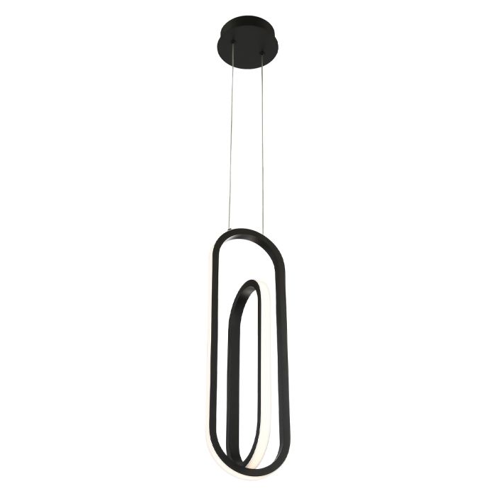 Demark Pendant - Matte Black/ Gold