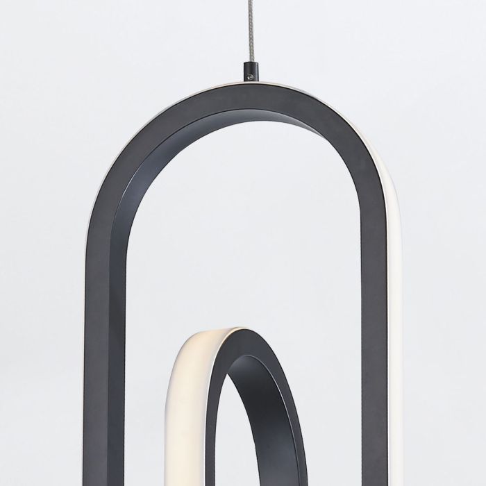 Demark Pendant - Matte Black/ Gold