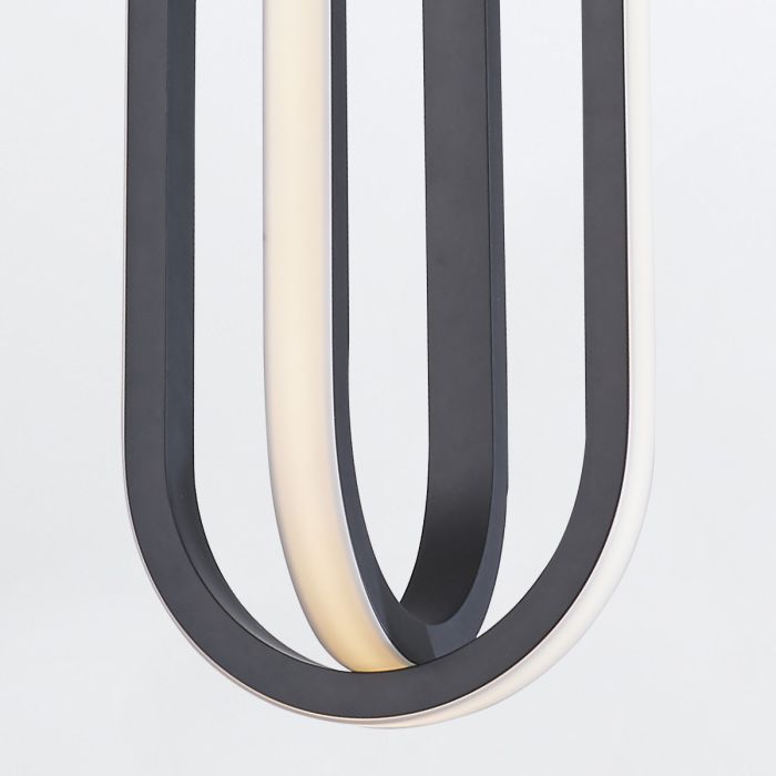 Demark Pendant - Matte Black/ Gold