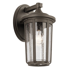 Fairfield 1 Light Medium/Large Outdoor Wall Lantern - Olde Bronze/Black E27 IP44