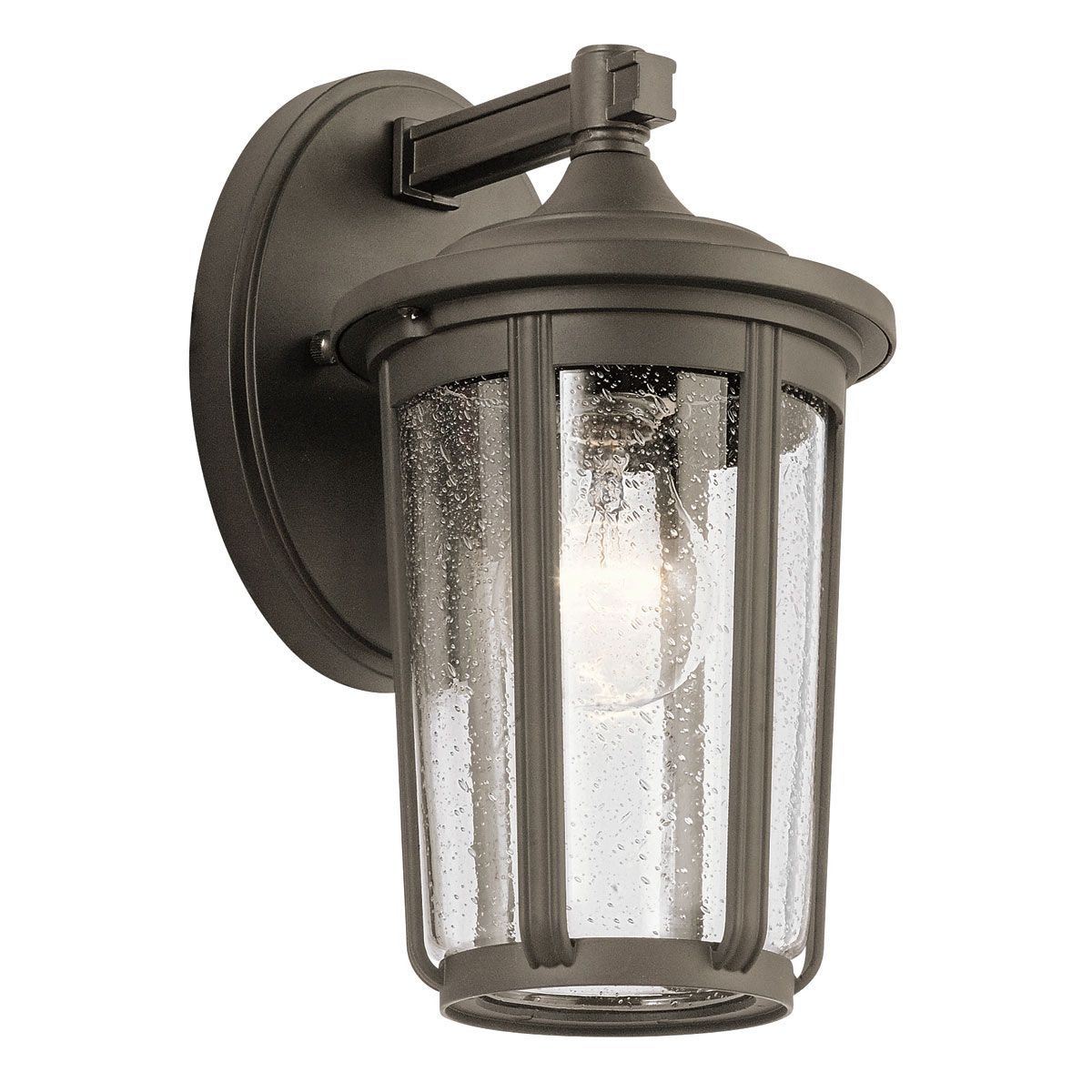 Fairfield 1 Light Medium/Large Outdoor Wall Lantern - Olde Bronze/Black E27 IP44