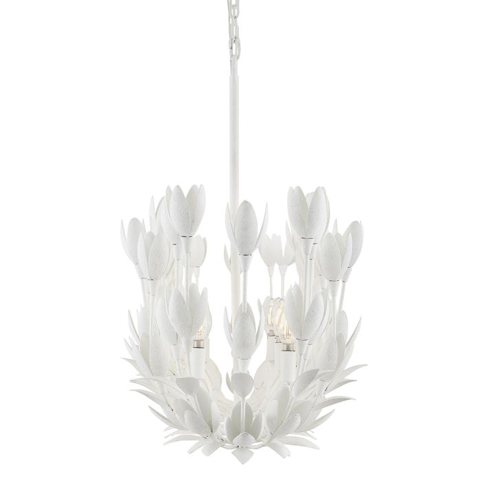 Flora 3 lt Duo-Mount Pendant  - Burnished Gold/ Textured Plaster