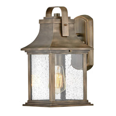 Grant 1 Light Small/Medium/Large Outdoor Wall Lantern - Burnished Bronze E27 IP44