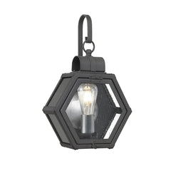 Heath 1 Light Small/Medium Outdoor Wall Lantern - Burnished Bronze/Black E27 IP44