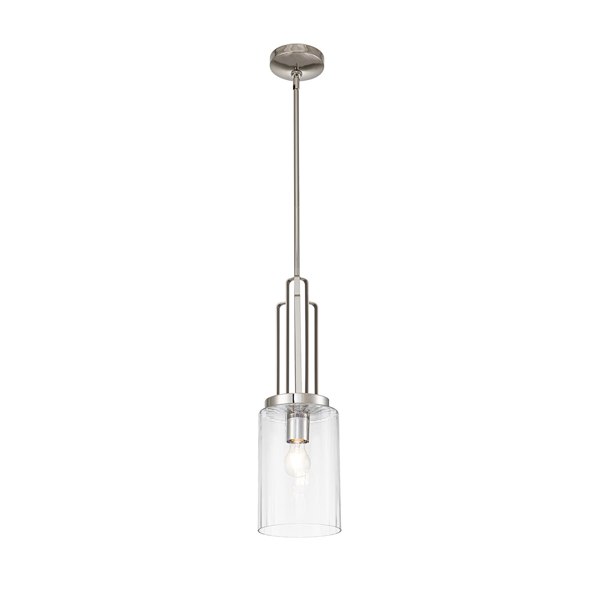 Kimrose 1 Light Mini Pendant – Brass/Nickel