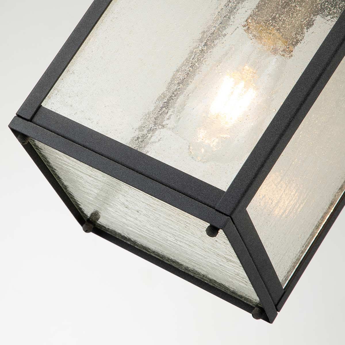 Lahden 1 Light Chain Lantern - Weathered Zinc IP44 E27