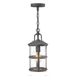 Lakehouse 1/6Lt Chain Lantern - Aged Zinc with Driftwood Grey IP44 E27