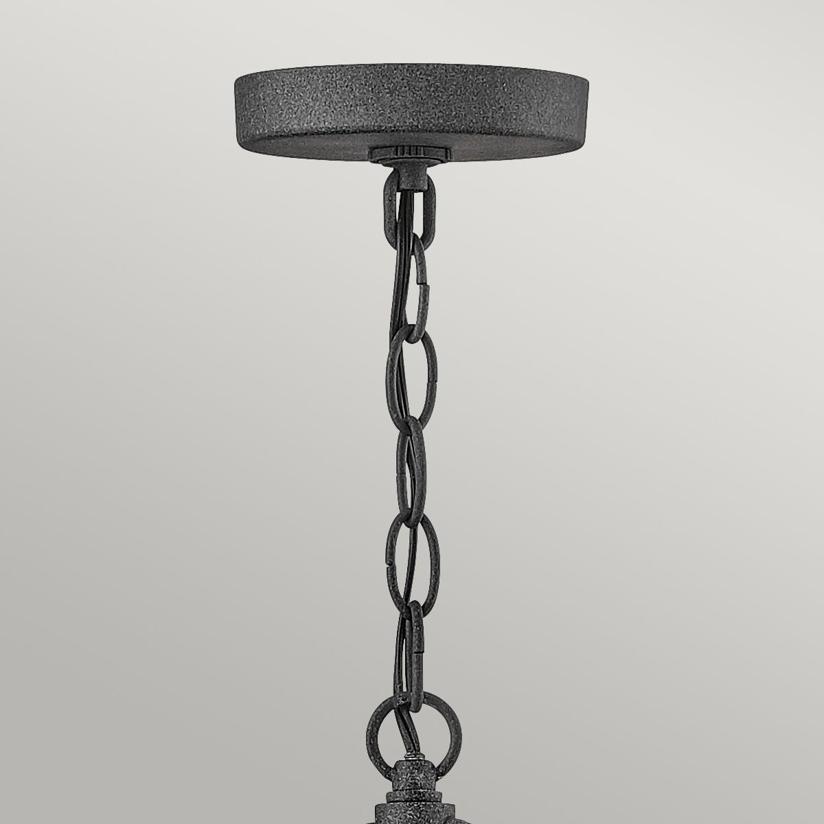 Lakehouse 1/6Lt Chain Lantern - Aged Zinc with Driftwood Grey IP44 E27