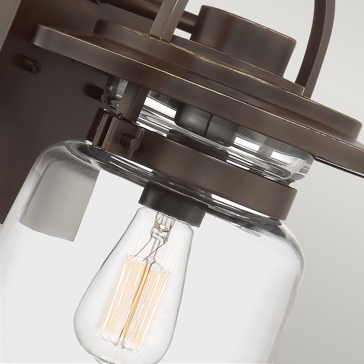 Lasalle 1 Light Small/Medium/Large Outdoor Wall Lantern - Western Bronze E27 IP44