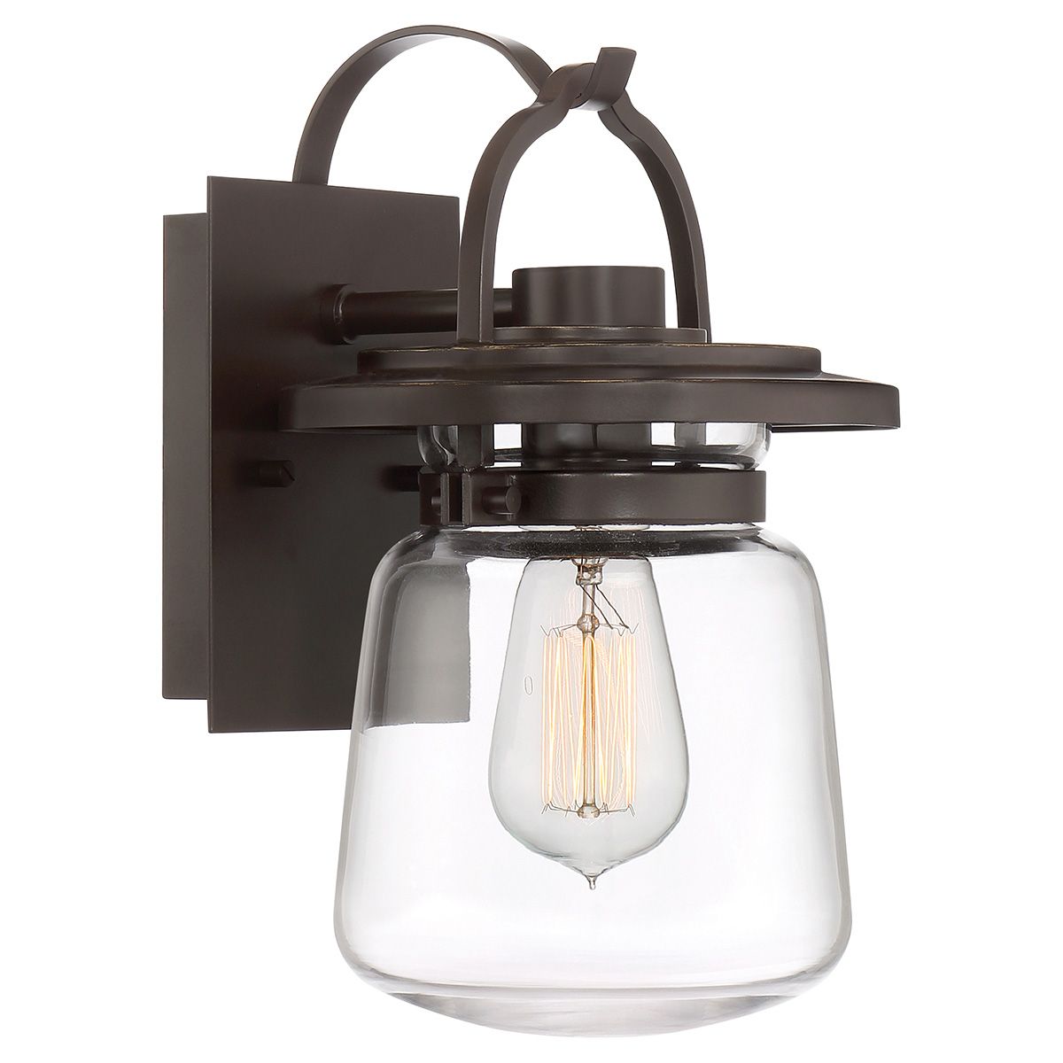 Lasalle 1 Light Small/Medium/Large Outdoor Wall Lantern - Western Bronze E27 IP44