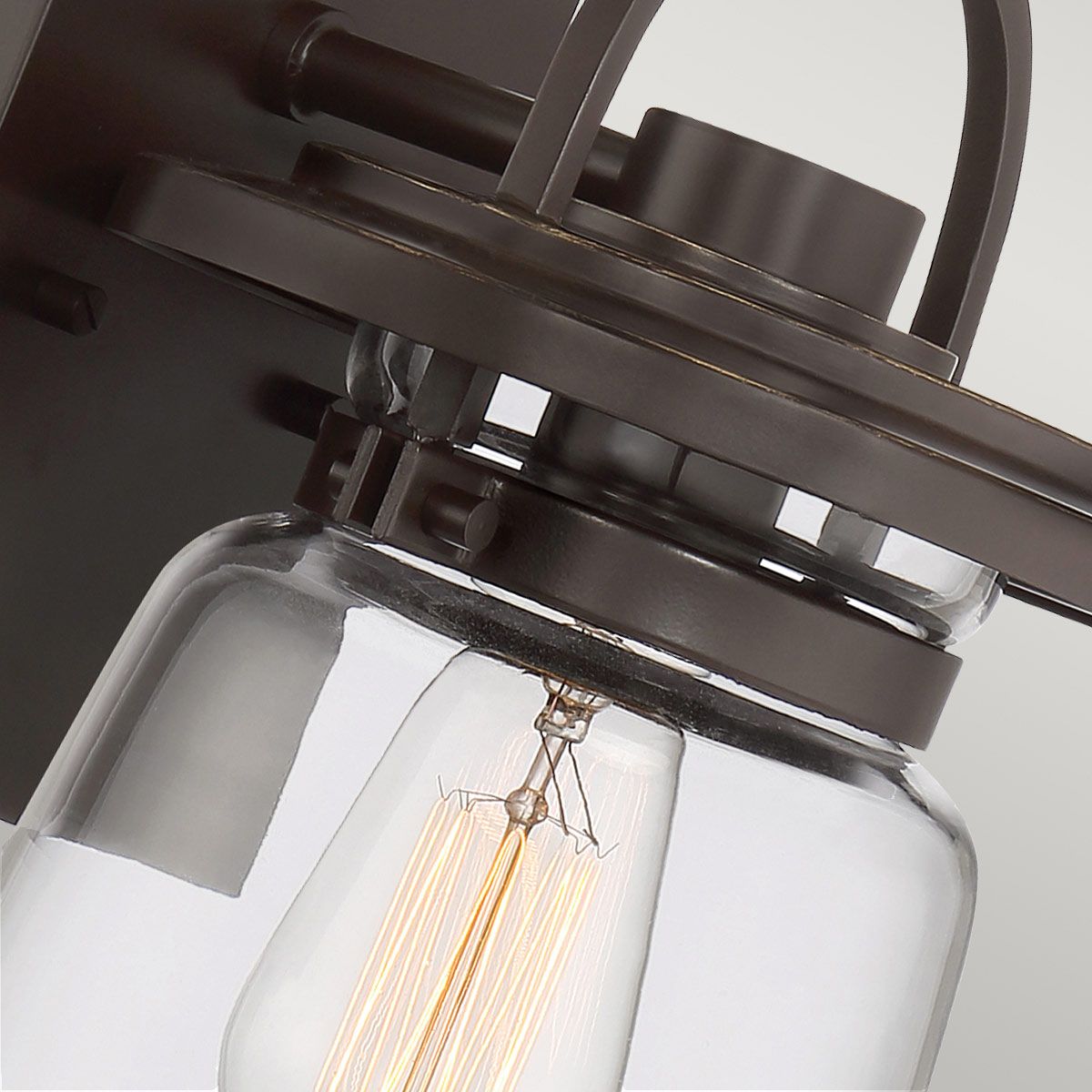 Lasalle 1 Light Small/Medium/Large Outdoor Wall Lantern - Western Bronze E27 IP44