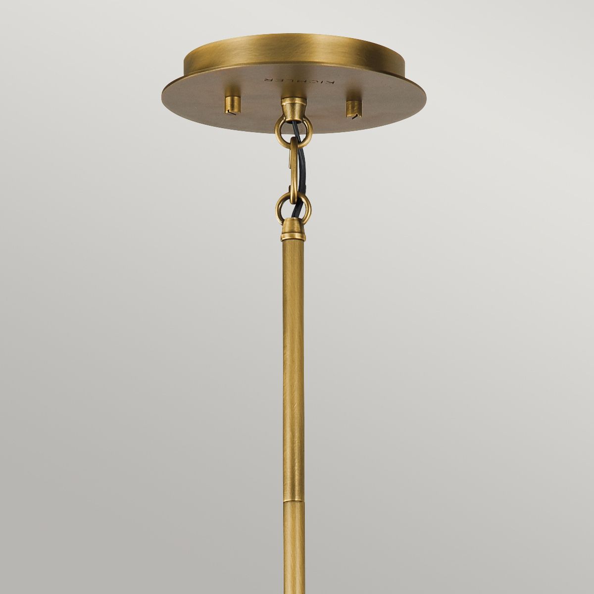 Linara 6 Light Centre Ceiling Light - Black & Natural Brass