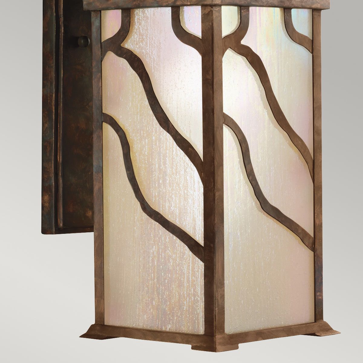 Morris 1 Light Small/Medium/Large Outdoor Lantern - Distressed Copper E27 IP44