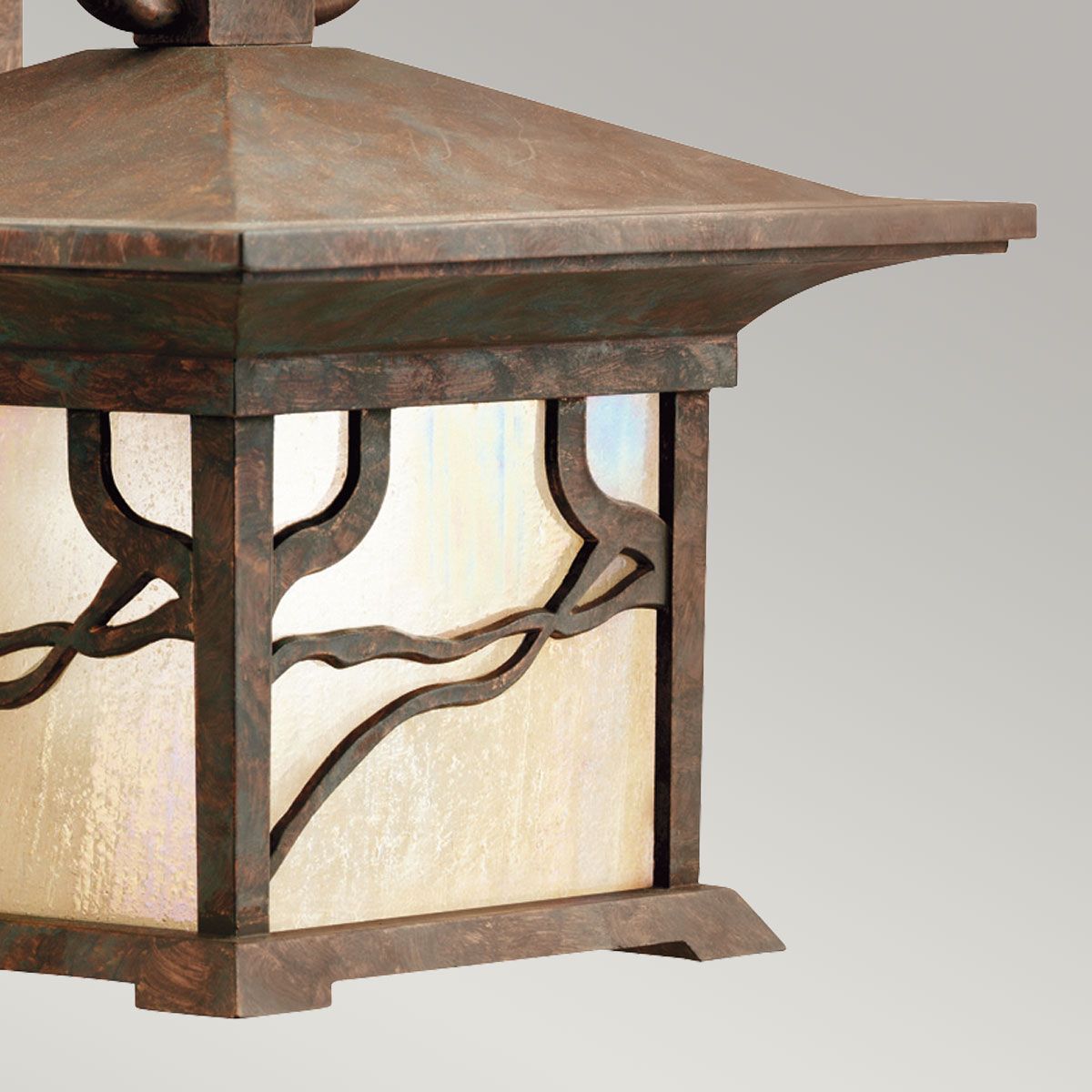 Morris 1 Light Small/Medium/Large Outdoor Lantern - Distressed Copper E27 IP44