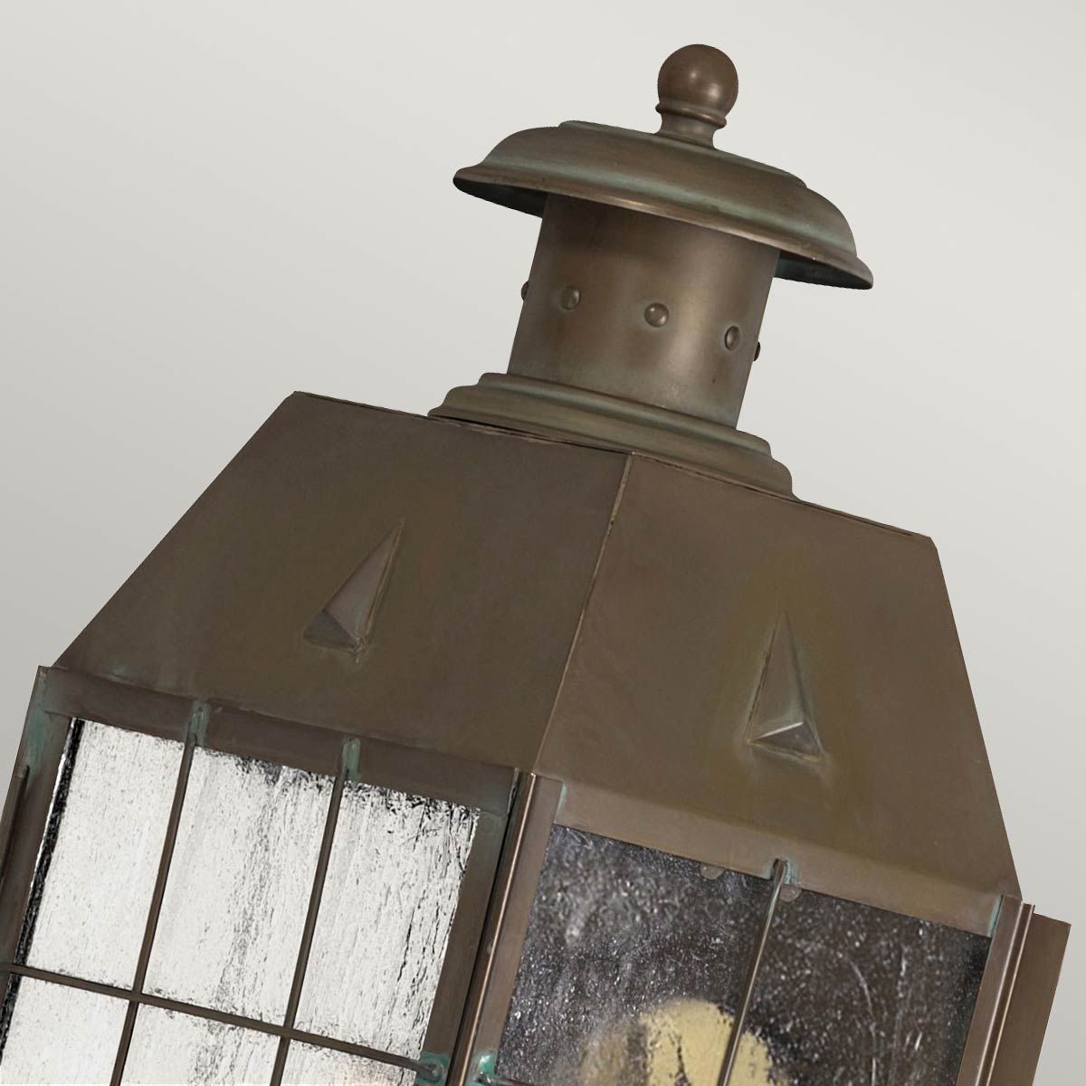 Nantucket 1 Light Extra Small/Medium/Large Outdoor Wall Lantern - Aged Brass E27 IP44