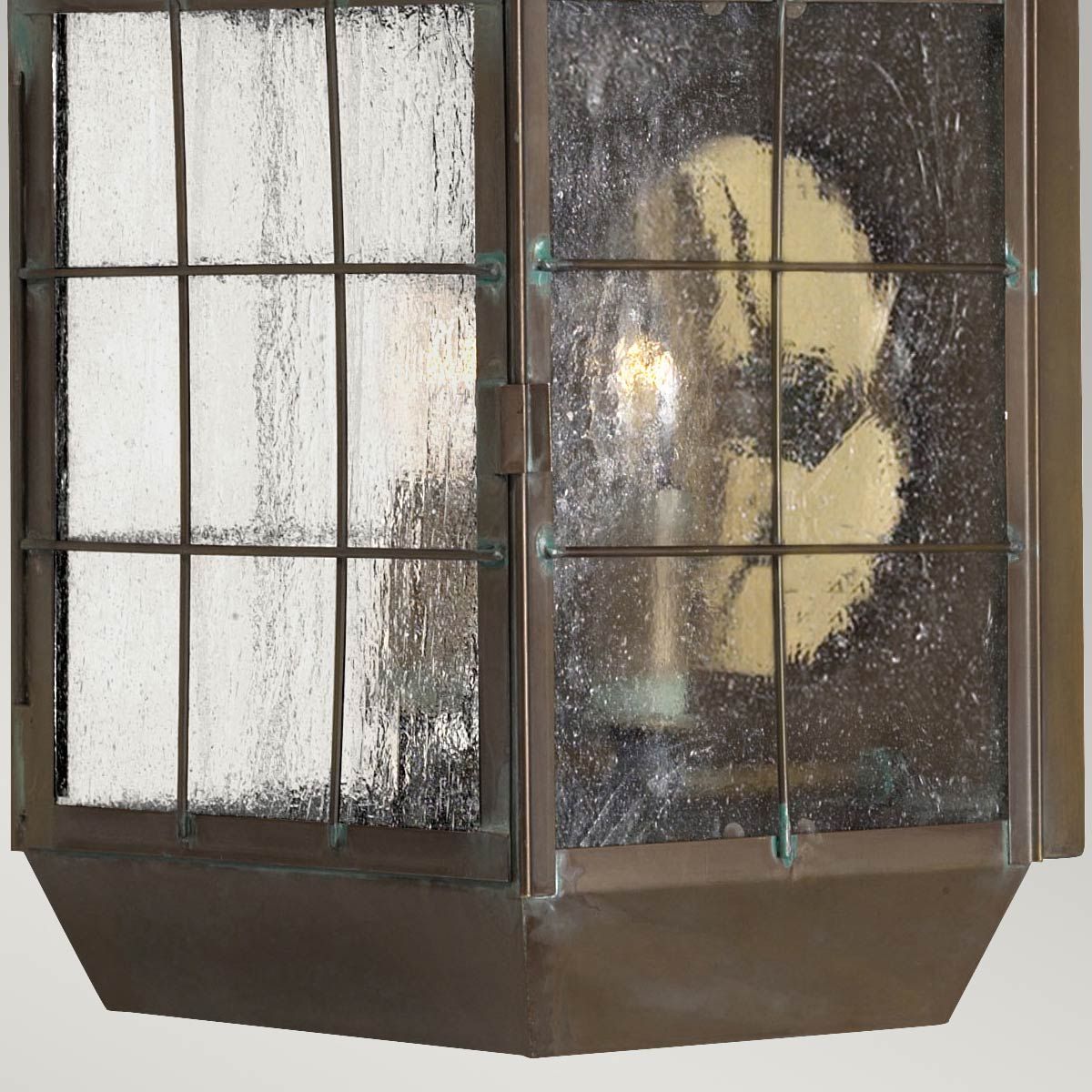 Nantucket 1 Light Extra Small/Medium/Large Outdoor Wall Lantern - Aged Brass E27 IP44