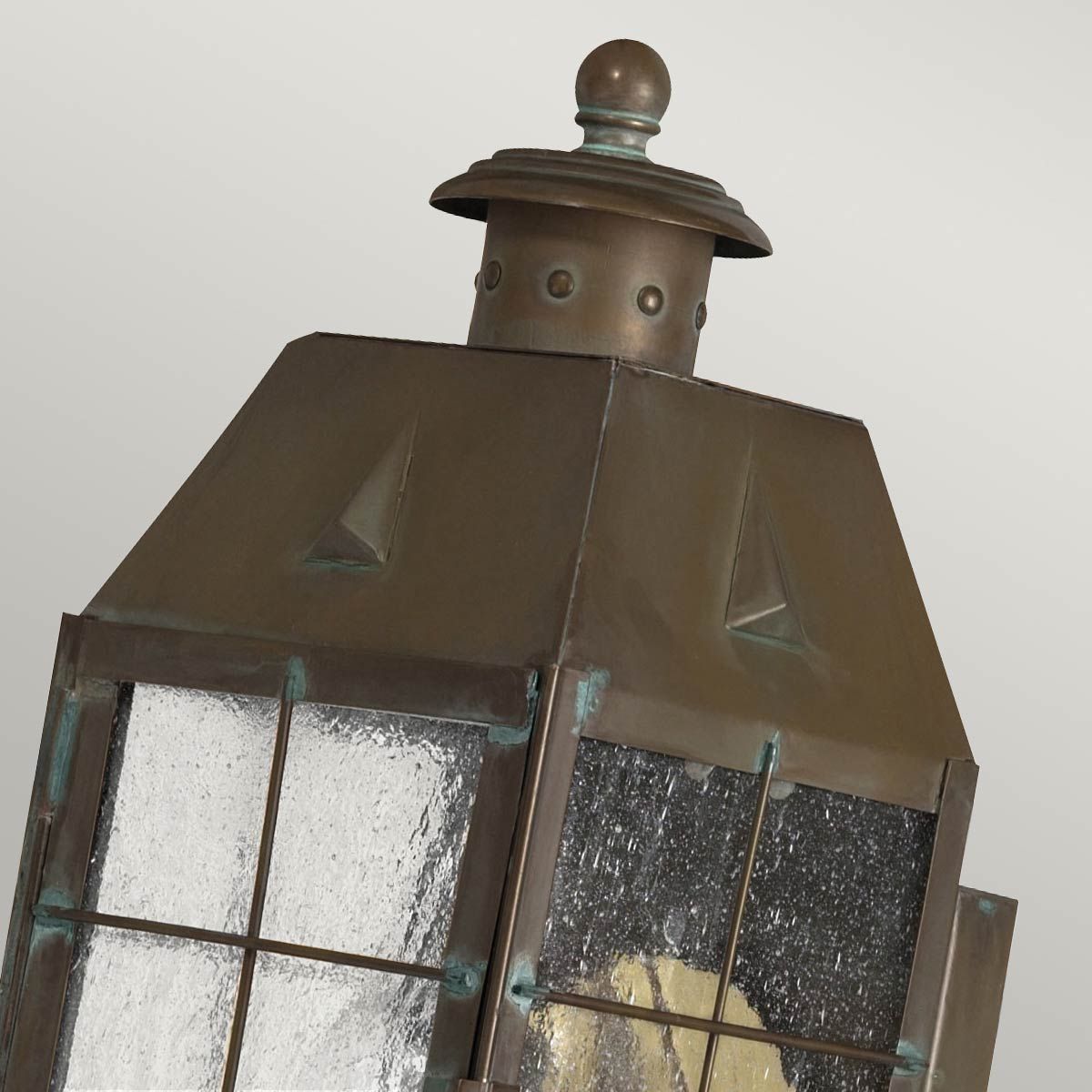 Nantucket 1 Light Extra Small/Medium/Large Outdoor Wall Lantern - Aged Brass E27 IP44