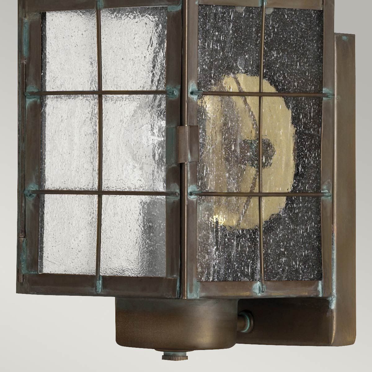 Nantucket 1 Light Extra Small/Medium/Large Outdoor Wall Lantern - Aged Brass E27 IP44