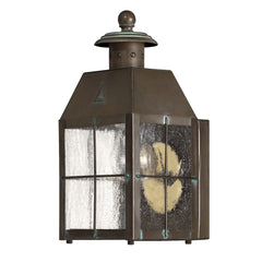 Nantucket 1 Light Extra Small/Medium/Large Outdoor Wall Lantern - Aged Brass E27 IP44