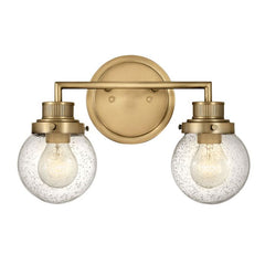 Poppy 2/3 Light Wall Light - Polished Chrome/ Heritage Brass