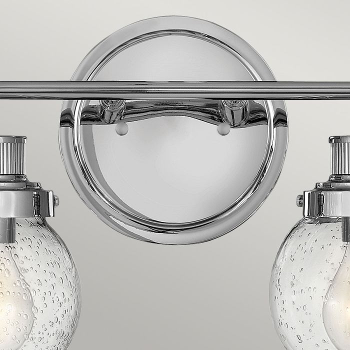 Poppy 2/3 Light Wall Light - Polished Chrome/ Heritage Brass