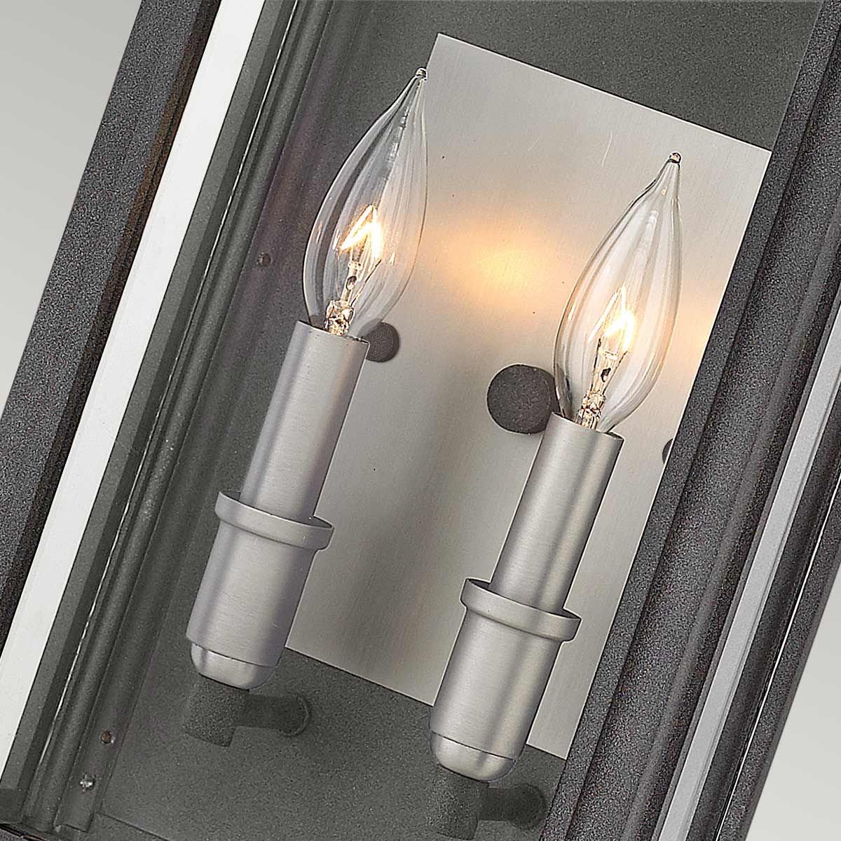 Sutcliffe 1/2Lt Wall Lantern - Aged Zinc & Antique Nickel/Oil Rubbed Bronze & Copper E27 IP44