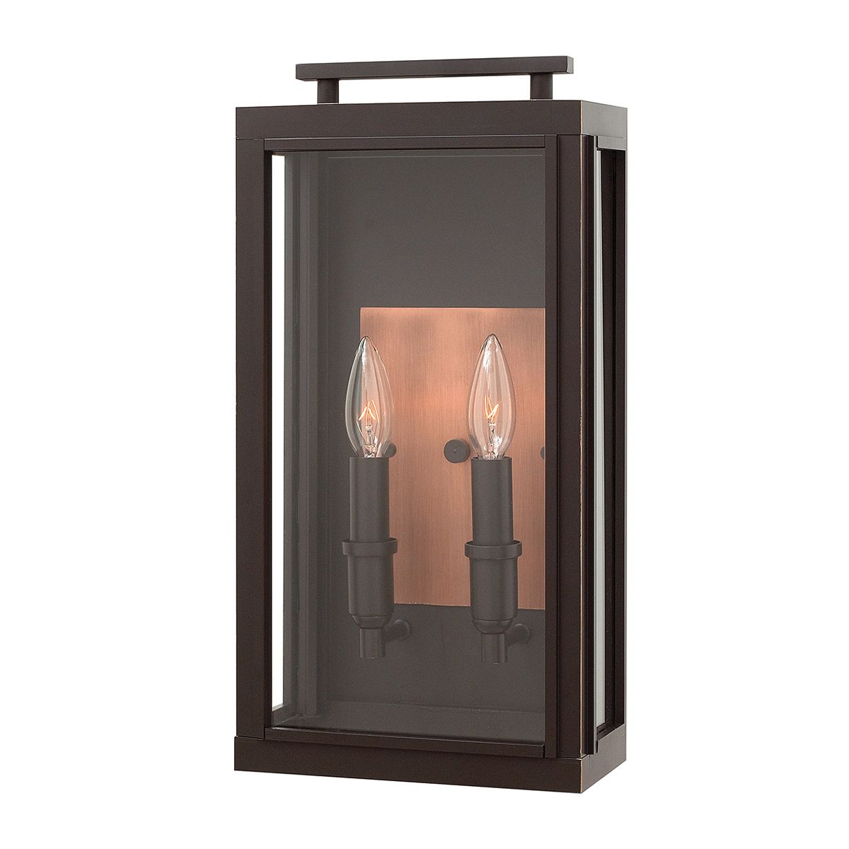 Sutcliffe 1/2Lt Wall Lantern - Aged Zinc & Antique Nickel/Oil Rubbed Bronze & Copper E27 IP44