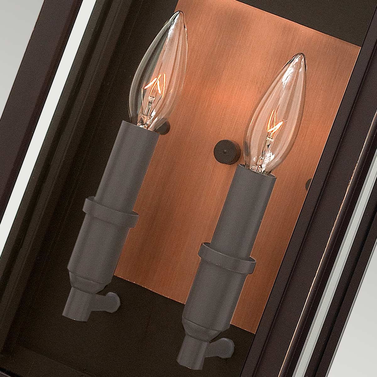 Sutcliffe 1/2Lt Wall Lantern - Aged Zinc & Antique Nickel/Oil Rubbed Bronze & Copper E27 IP44