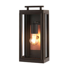 Sutcliffe 1/2Lt Wall Lantern - Aged Zinc & Antique Nickel/Oil Rubbed Bronze & Copper E27 IP44