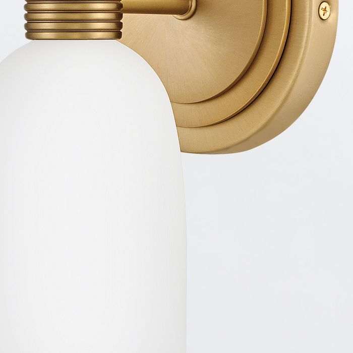 Tallulah 2 lt Wall Light - Lacquered Brass/ Black Oxidized