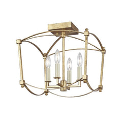 Thayer 4 Light Semi-Flush - Antique Gild