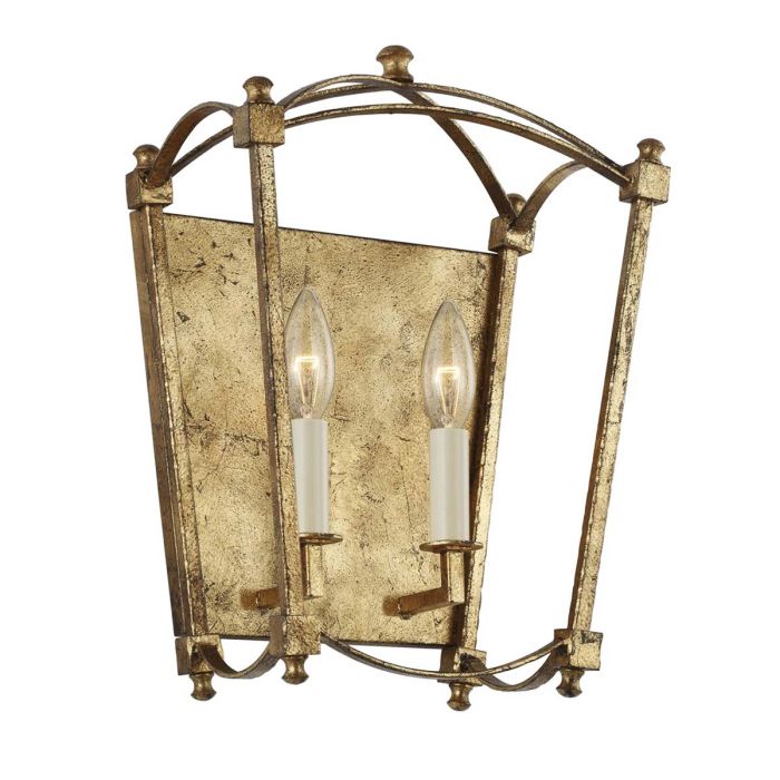 Thayer 2 Light Wall Light - Antique Gild