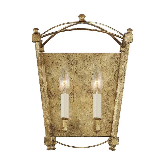 Thayer 2 Light Wall Light - Antique Gild