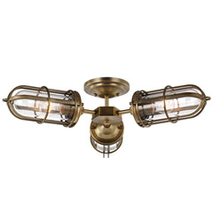 Urban Restoration 3 Light IP44 Semi Flush