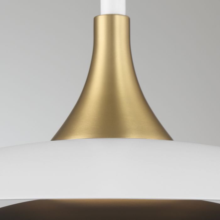 Welsh Pendant Light - Matte Black/ White