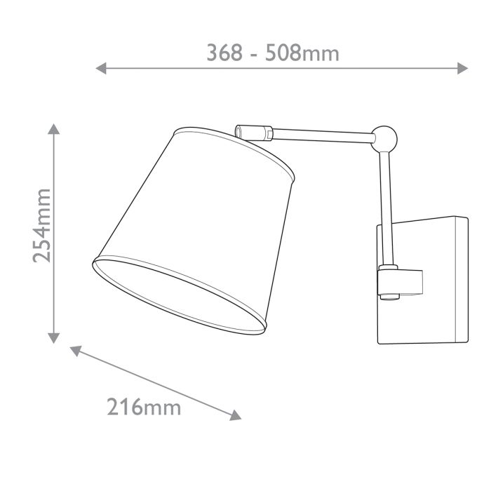 Watson 1 lt Wall Light - Antique Brass & Bronze