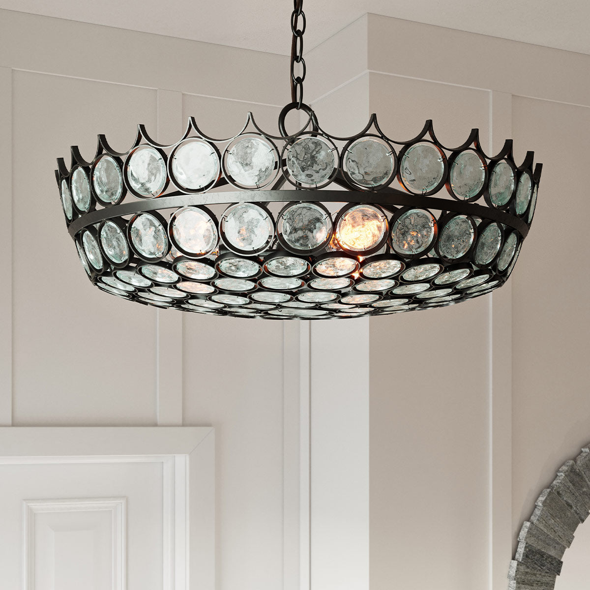 Augustus 6 lt Small Chandelier E14