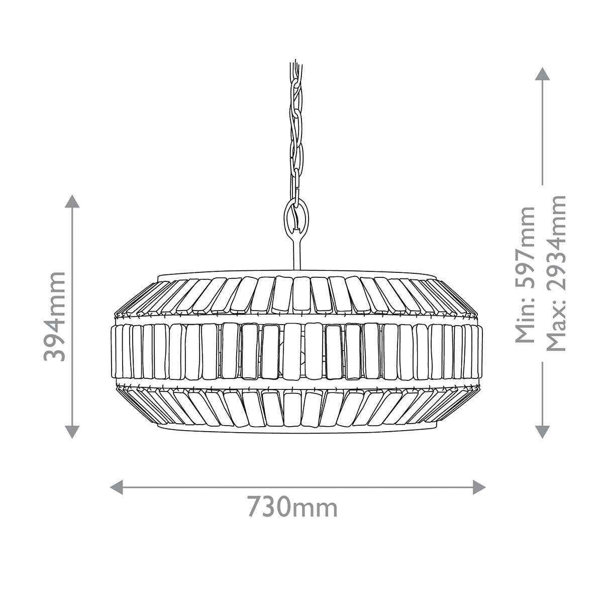 Centurion 6 lt Chandelier E14