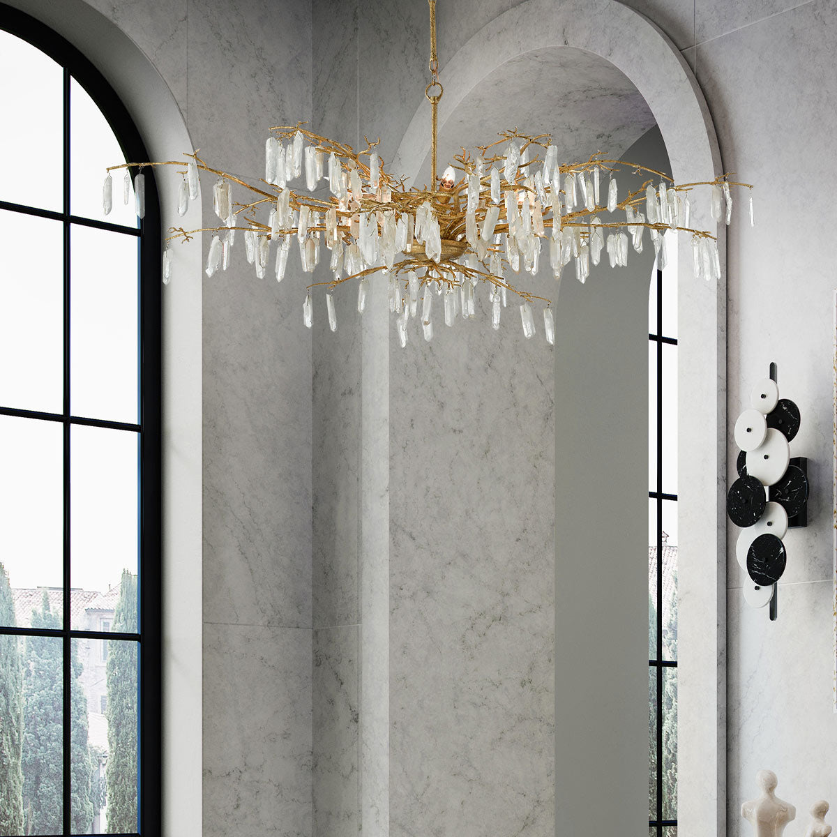 Forest Dawn 8 lt Chandelier E14