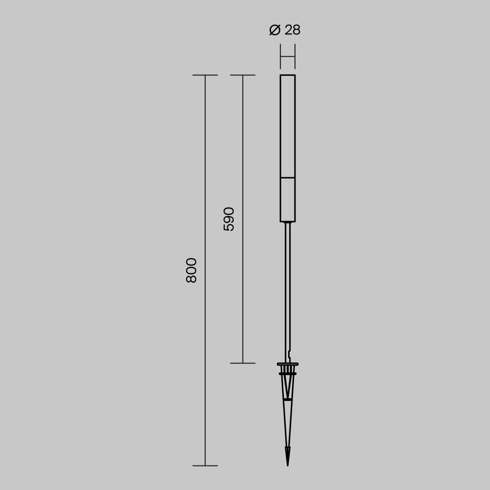 Flare Outdoor Bollard Post Light