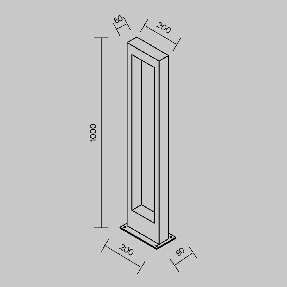 Bonn LED Landscape Bollards Light- Various Sizes