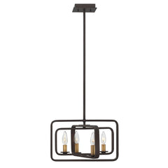 Quentin 4L Pendant Ceiling Light style1 - Buckeye Bronze Finish