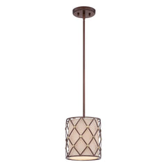 Brown Lattice 1/3/4Lt Pendant - Copper Canyon E27