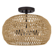 Quoizel Casablanca 3 lt Semi Flush - Palladian Bronze E27