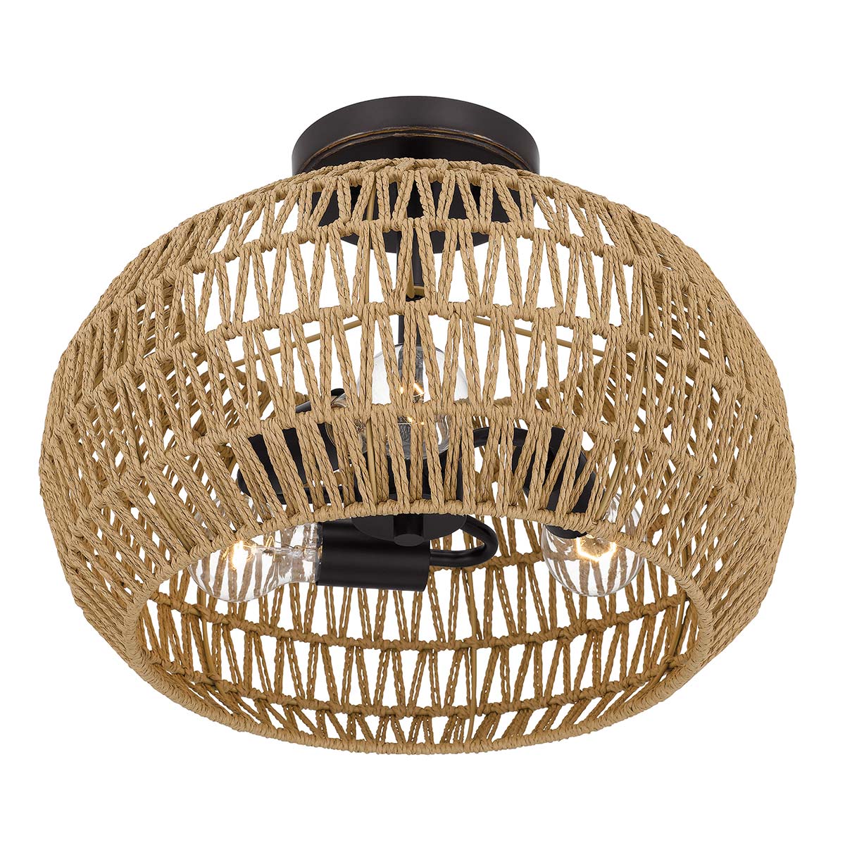 Quoizel Casablanca 3 lt Semi Flush - Palladian Bronze E27