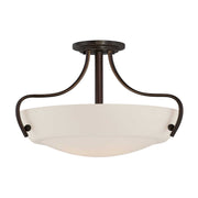Chantilly 3 Light Semi-Flush Light - Palladian Bronze E27