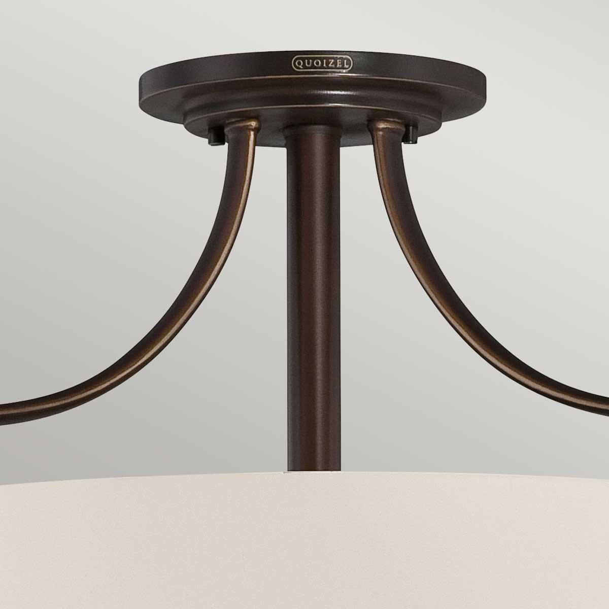 Chantilly 3 Light Semi-Flush Light - Palladian Bronze E27